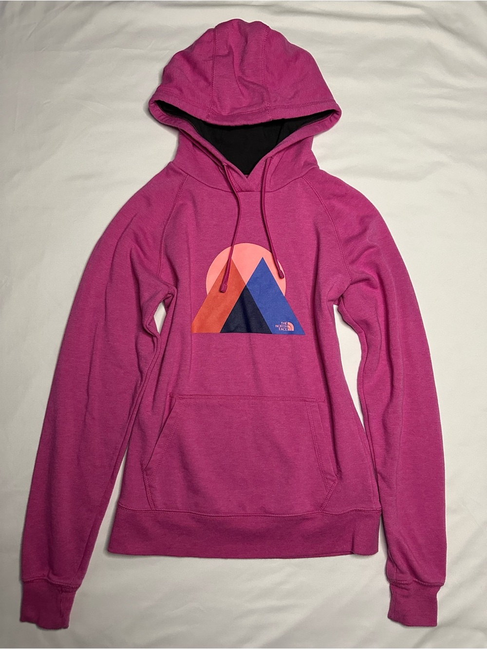 The North Face Women's Pink Pullover Hoodie with Graphic